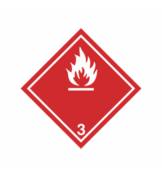 Hazard Class 3 Flammable Liquid 172296 332296