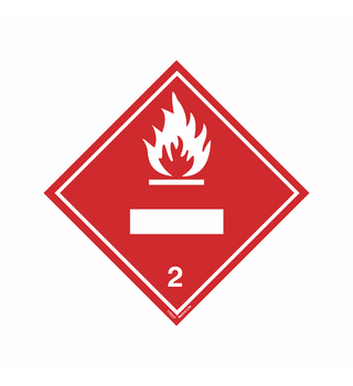Class 2.1, Flammable Gas With Panel For UN Number 172254 332254