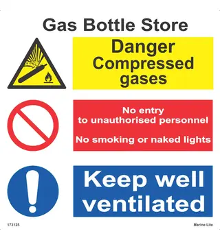Gas bottle store 173125 333125 Marine Lite Printing