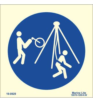 Tripod Storage Location 19-0929
mandatory action sign