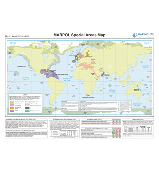 MARPOL 73/78 Special Areas Map Edition 19 22-0131 1st Jan 2025