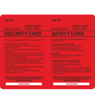 Security badges 23-0002 Green 23-0009 Red 230010 White