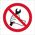 Unauthorized persons may not service machines 208507