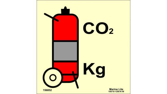 Wheeled CO2 fire extinguisher 156852 336852