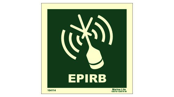 EPIRB 104114 LSS017 Safety Sign
