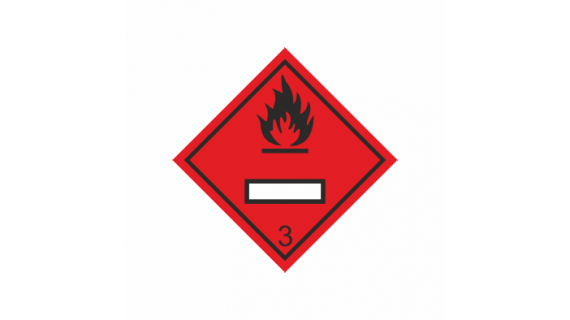 Class 3, Flammable liquid With panel for UN number 172232 332232