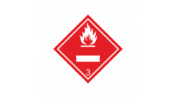 Class 3, Flammable liquid With panel for UN number 172232 332232