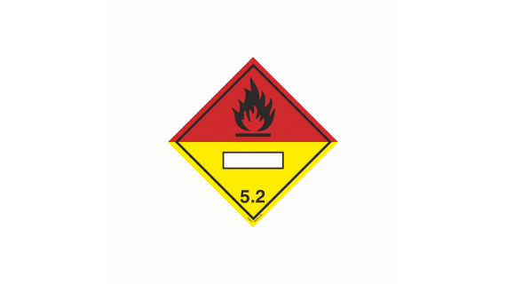 Class 5.2, Organic peroxide With panel for UN number 172277 332277