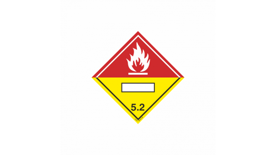 Class 5.2, Organic peroxide With panel for UN number 172277 332277