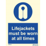 Lifejackets must be worn at all times 195742 335742
