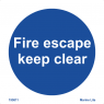 Fire escape keep clear 195811 335811
