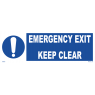 Fire exit keep clear 195832 335832