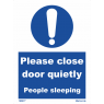 Please Close Door Quietly People Sleeping 195877 335877