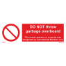 Do Not Throw Garbage Overboard 208567